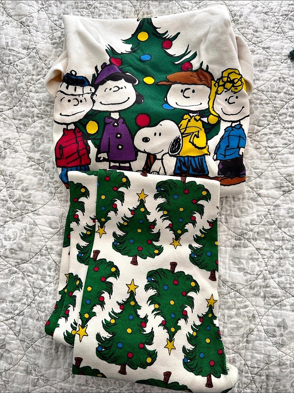 Hannah Andersson Peanuts Christmas Pajama Set